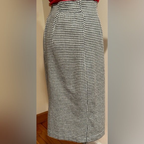Norton McNaughton Black & White Checkered Skirt Zip Back Good Condition … - Picture 3 of 12